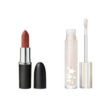 KIT LIP MOMENT MAC MAXCIMAL E LIPGLASS AIRSHINE
